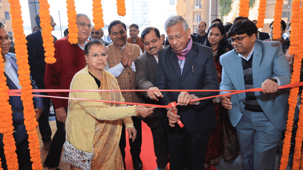 Attorney General R Venkataramani inaugurating NBCC Club House-cum-Community Centre at Heart Beat City Sector 107 Noida with residents and officials