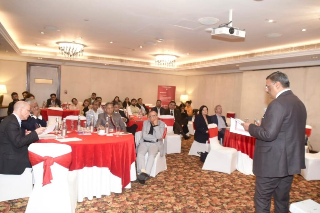 Dignitaries from Western Sydney University, GNIDA and partner institutions at the Greater Noida campus event