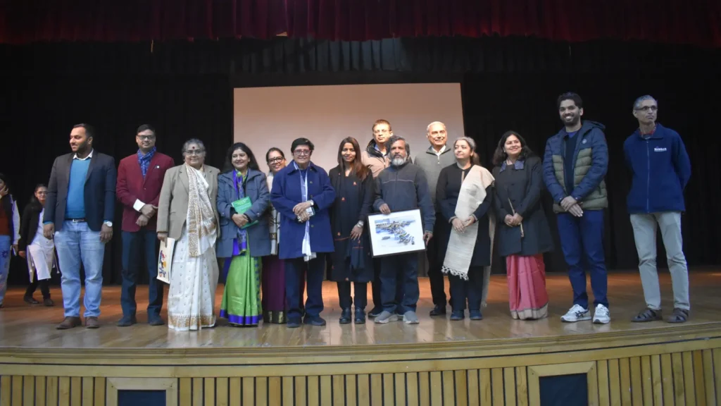 Award presentation during a previous UPAY SAMADHAN finale