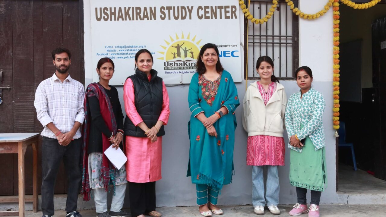 Teachers of the Bright Rays initiative at UshaKiran Study Center, supported by Smile Foundation, Noida