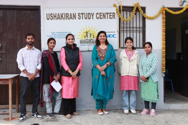 Teachers of the Bright Rays initiative at UshaKiran Study Center, supported by Smile Foundation, Noida