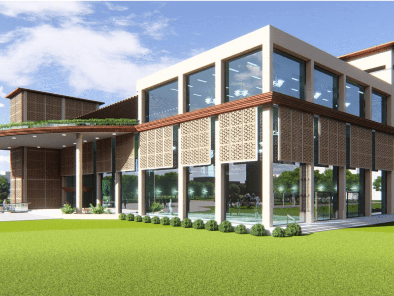 Exterior view of NBCC Club House-cum-Community Centre at Heart Beat City Sector 107 Noida