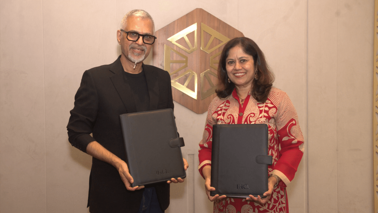 IHCL and Gulshan Group representatives at signing ceremony for Taj hotel and branded residences project in Noida.