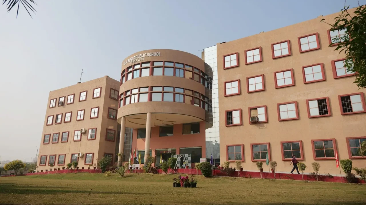 Delhi World Public School Greater Noida campus featured in a story on student leadership and the investiture ceremony.