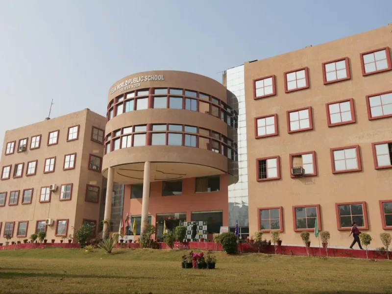 Delhi World Public School Greater Noida campus featured in a story on student leadership and the investiture ceremony.