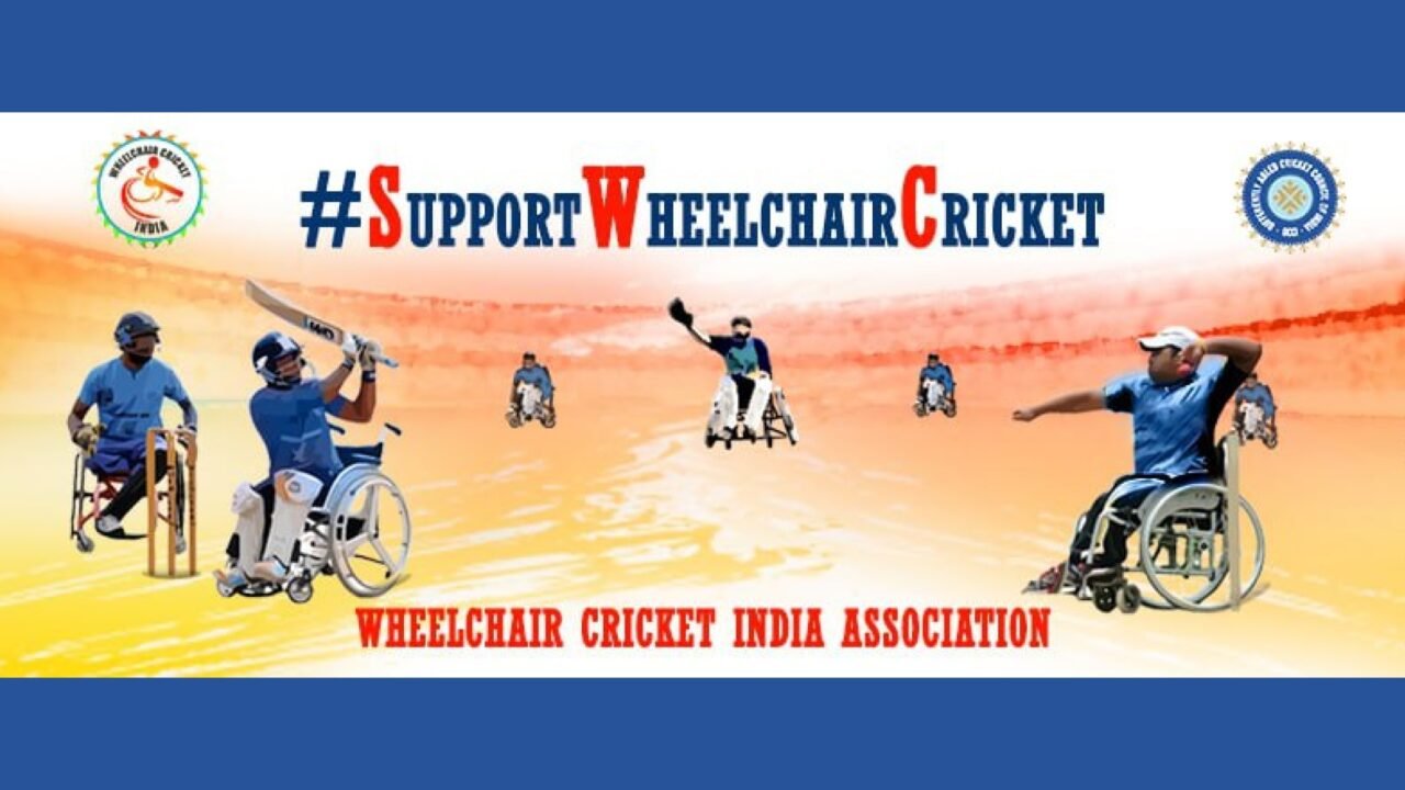 Official poster for the National Wheelchair Cricket Championship 2026 by Wheelchair Cricket India Association