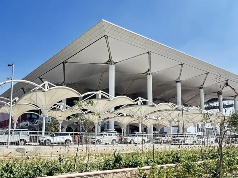 Noida International Airport terminal building at Jewar ahead of commercial flight operations beginning June 15, 2026