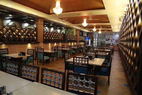 Govinda’s restaurant dining hall inside ISKCON Temple Noida in Sector 33