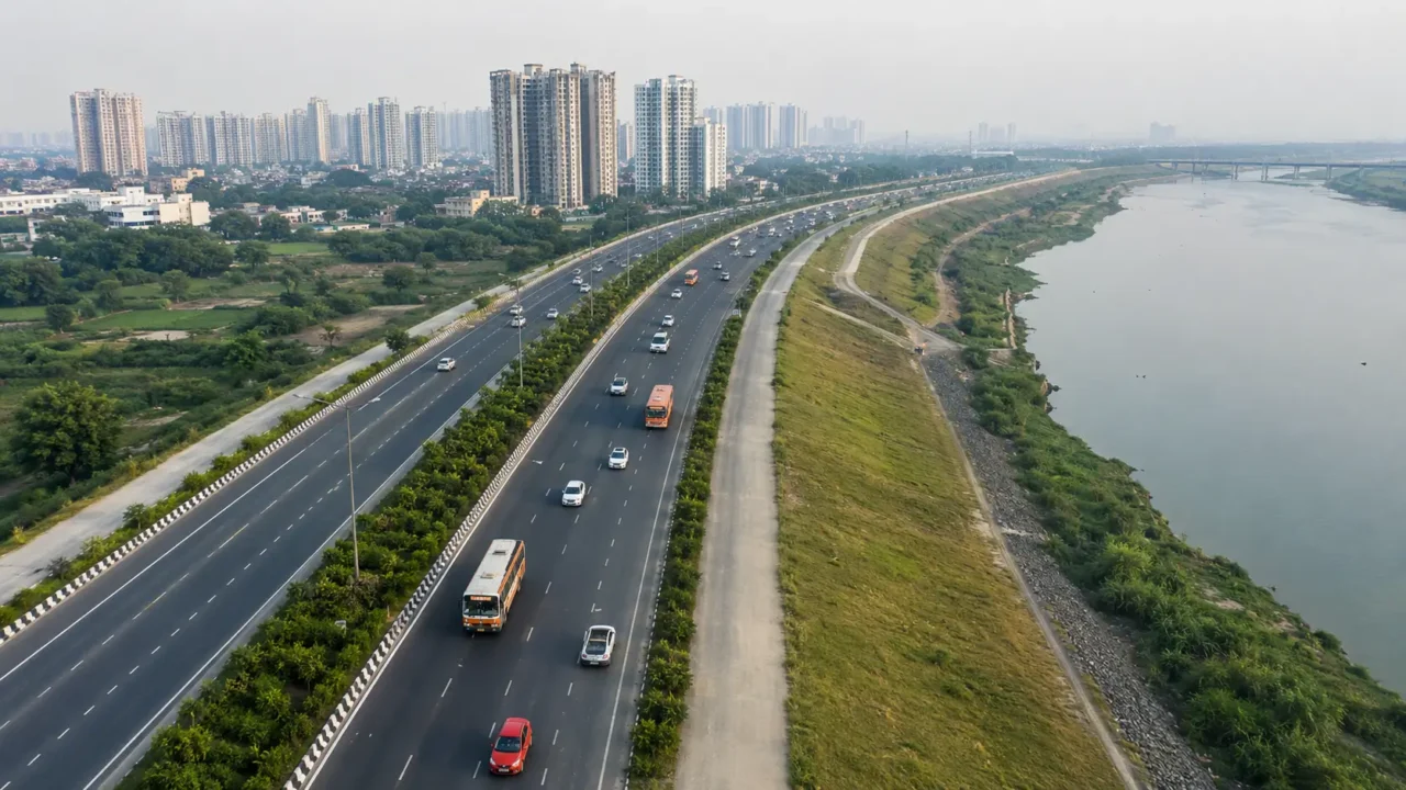 Proposed Yamuna-side road corridor from Noida Sector 94 towards Gharbara near Yamuna Expressway