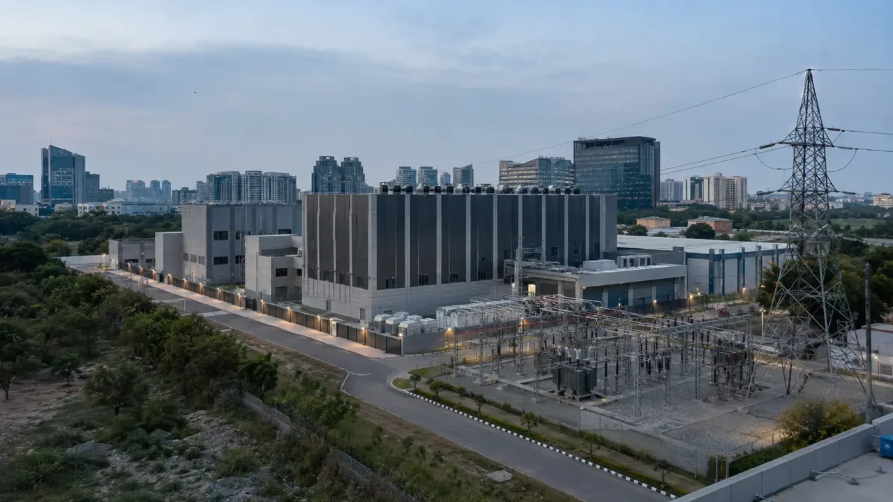 Representational data centre and electricity infrastructure in Noida Sector