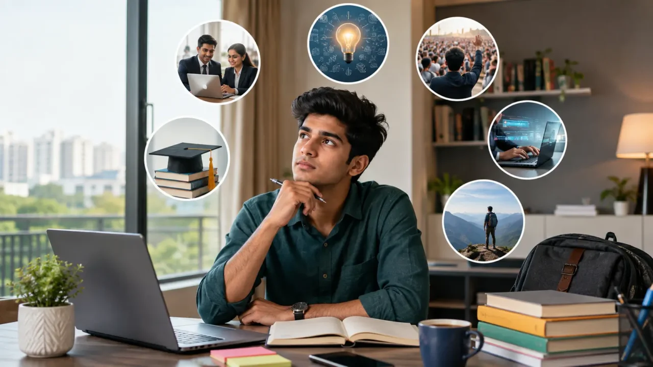 oung Noida graduate planning career options after college