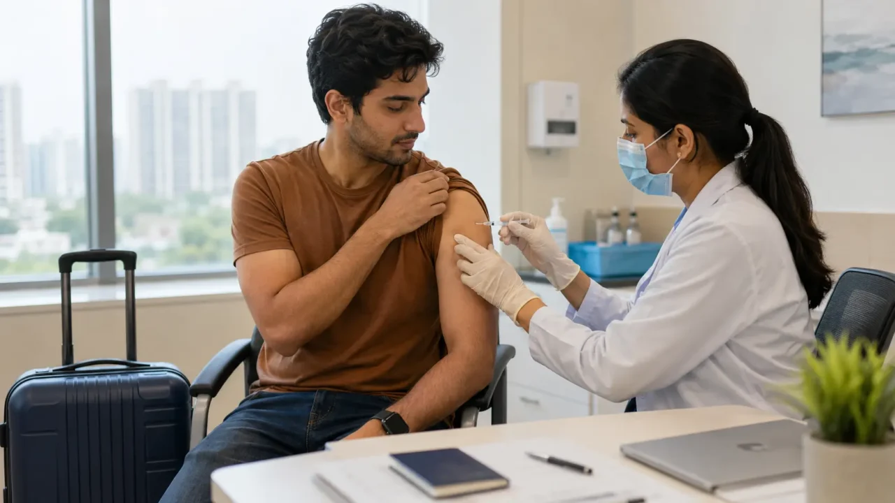 Representative image illustrating Yellow Fever vaccination for international travellers in Greater Noida
