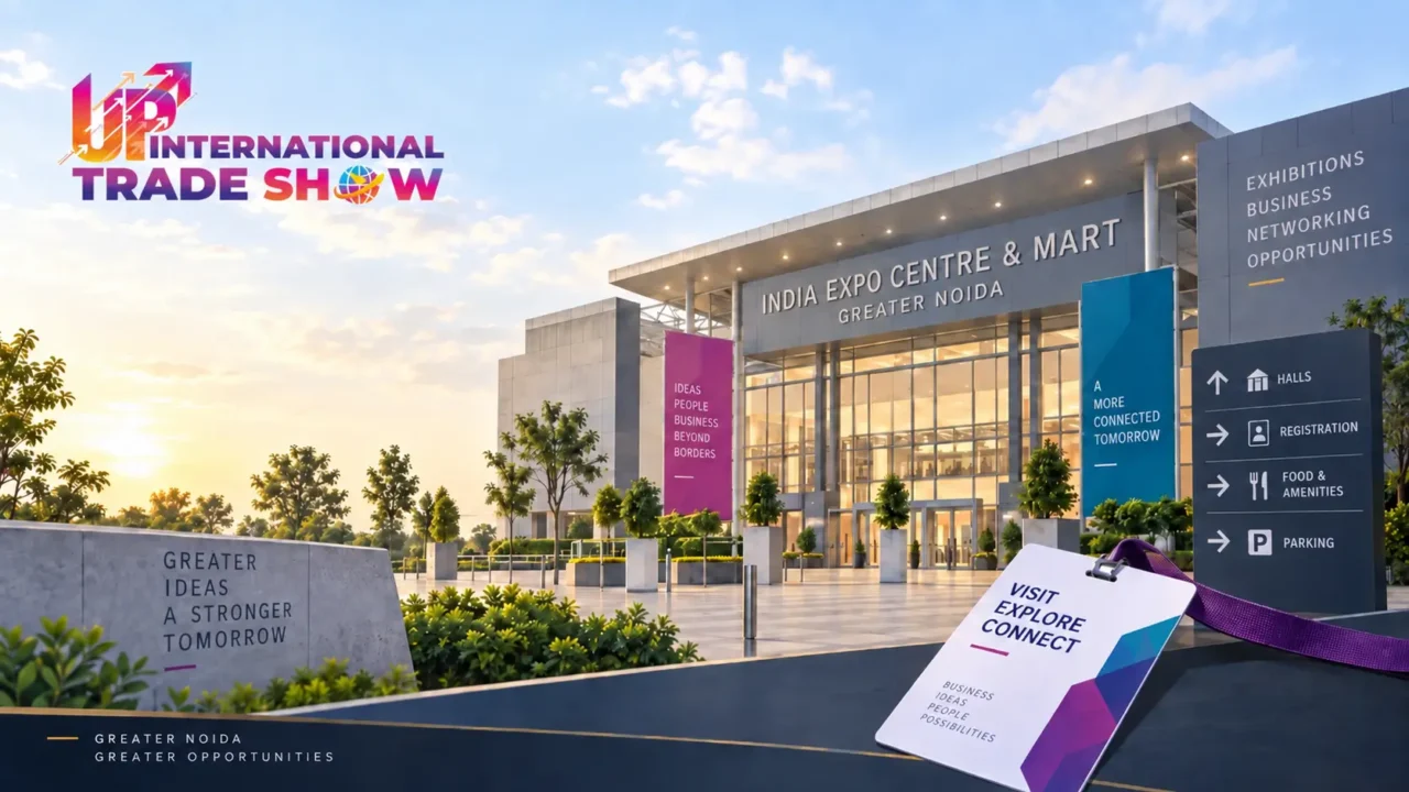 Representative graphic for UP International Trade Show 2026 in Greater Noida.