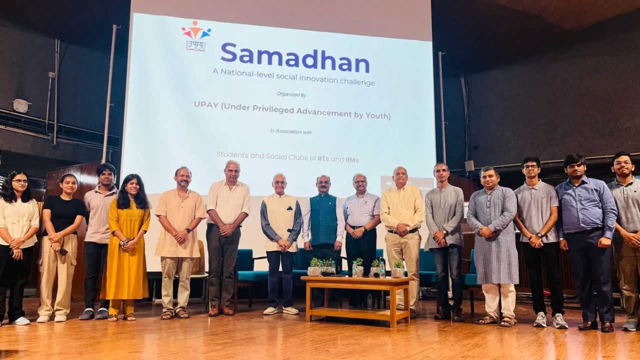Participants and organisers at UPAY’s SAMADHAN social innovation challenge