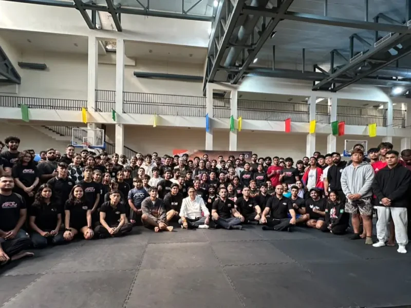 Group photograph of participants and organisers at the ADCC India Open 2026 in Greater Noida