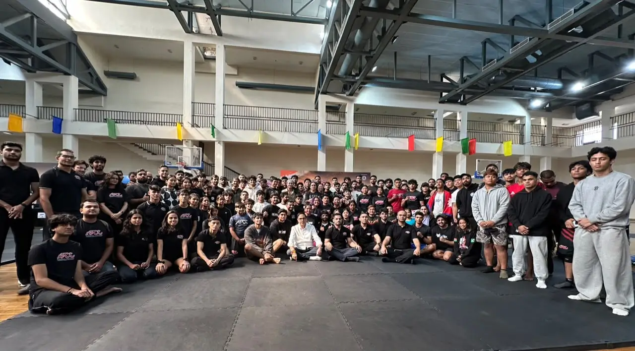 Group photograph of participants and organisers at the ADCC India Open 2026 in Greater Noida